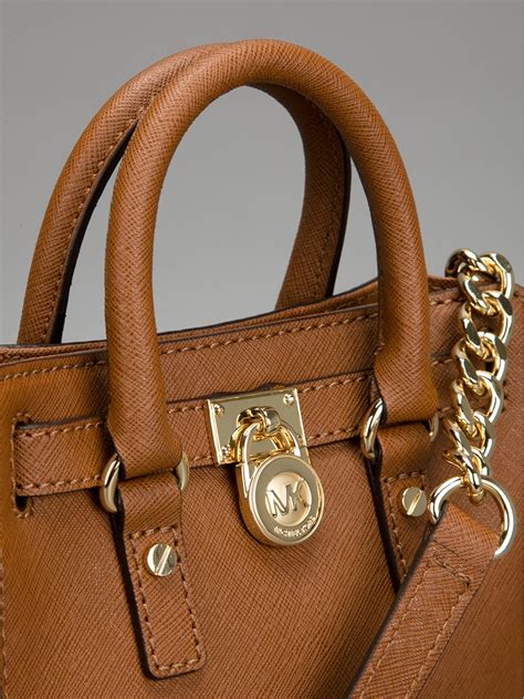 michael kors green and brown tote|michael kors brown shoulder bag.